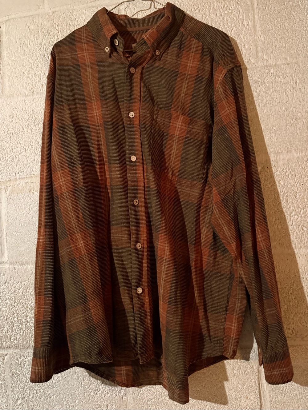 Vintage The Territory Ahead Plaid Shirt in Rust snd Pine
